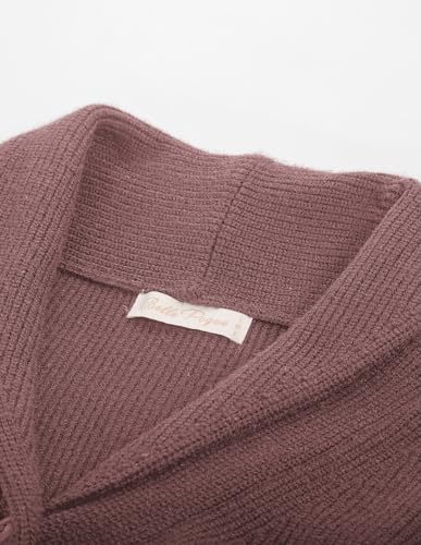 Image of Belle Poque Women Vintage Cardigan Sweater Shawl Lapel Button Down Sweater Outwear Coat