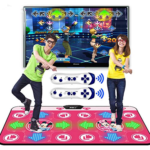 Lay Luminous Yoga Dance Mat, Double Players Tv Computer Interface Home Game Slimming