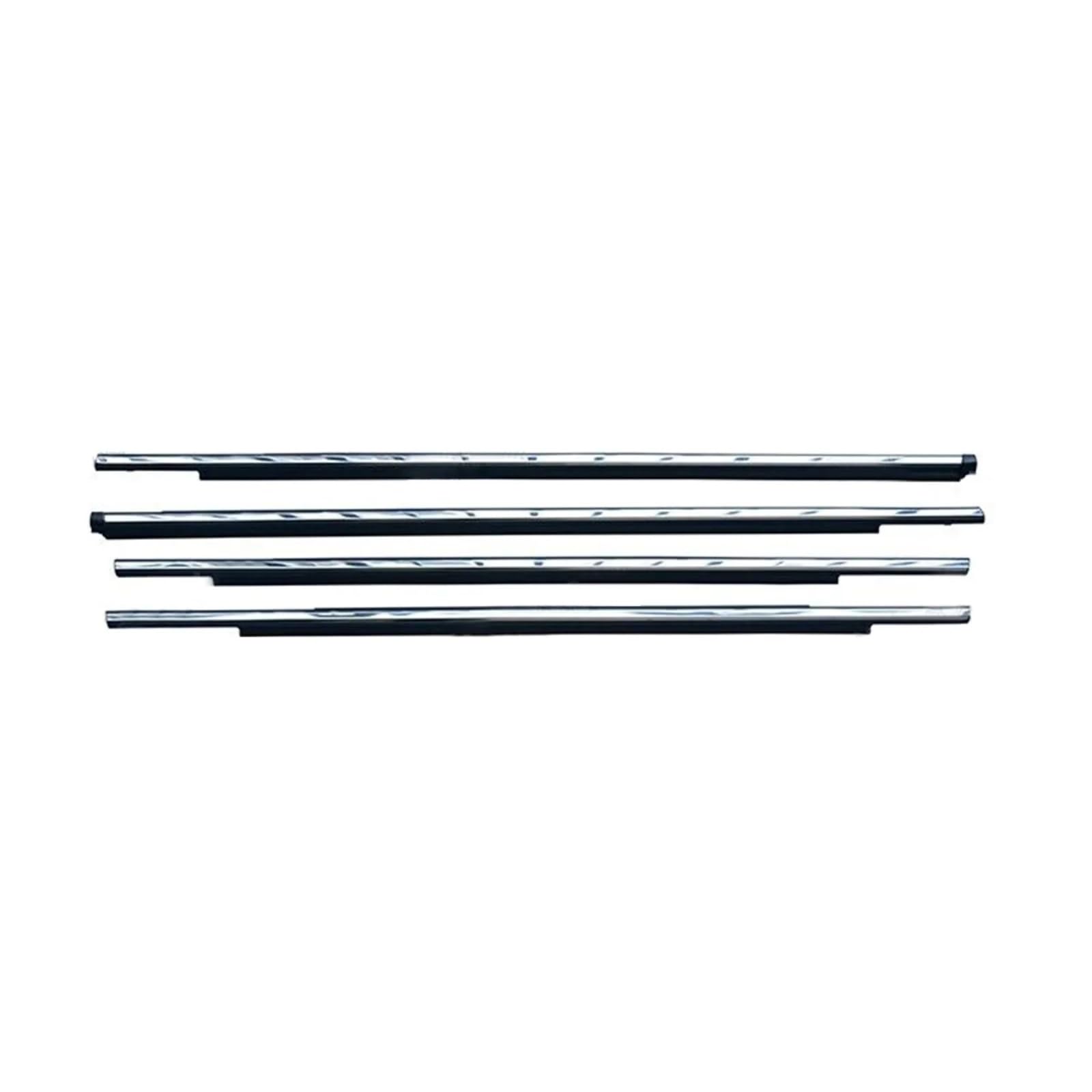 Glilar Chrome Automotive Window Seals Compatible With Mitsubishi For Outlander Sport For Rvr For Asx 2011-2020 4Pcs Car Outer Windows Weatherstrip Sealing Strip 5757A244(Chrome)