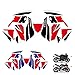 Pegatinas Deportivas para Motos FIT FÜR HON-DA CBR600RR 2013 2014 2015 Verkleidungsaufkleber Ganzwagen Aufkleber Motorrad Aufkleber Aufkleber Verkleidungsset 13F5 F5 (Farbe : Schwarz)