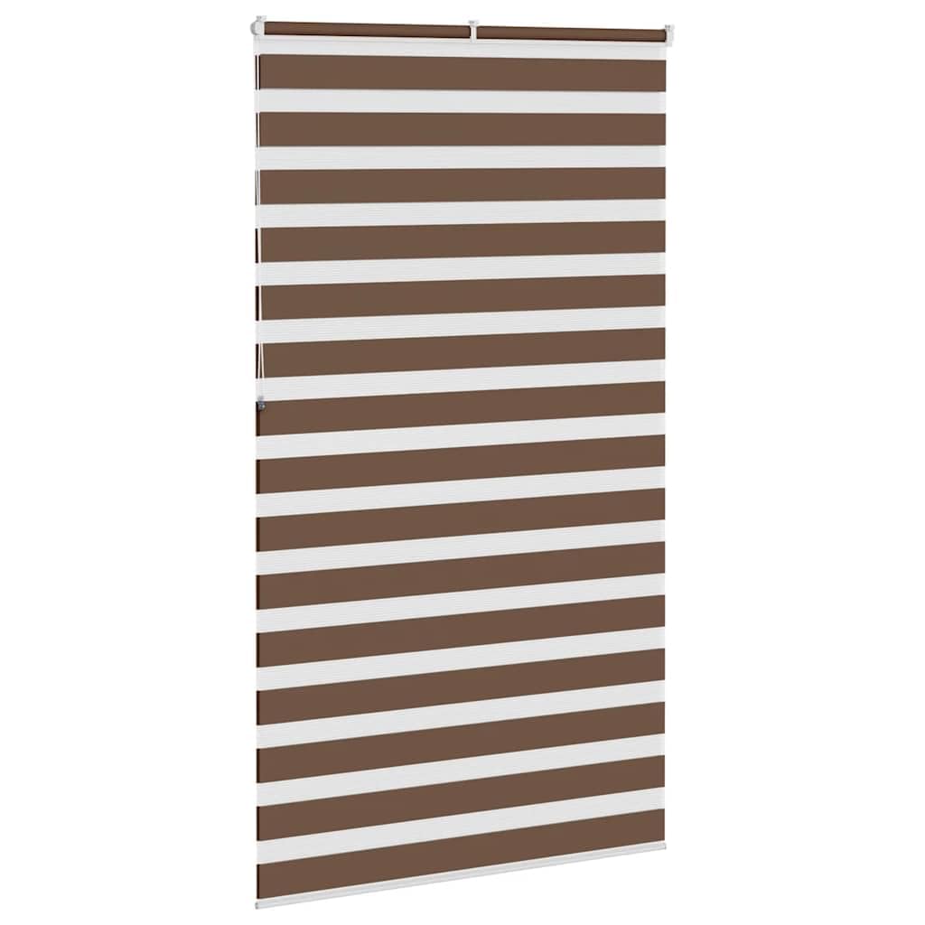 Doppia tenda avvolgibile marrone, 120 x 230 cm, Klemmfix, senza | Flessibile protezione dagli sguardi indiscreti e regolazione della luce per soggiorno e camera da letto. Fissaggio con viti o