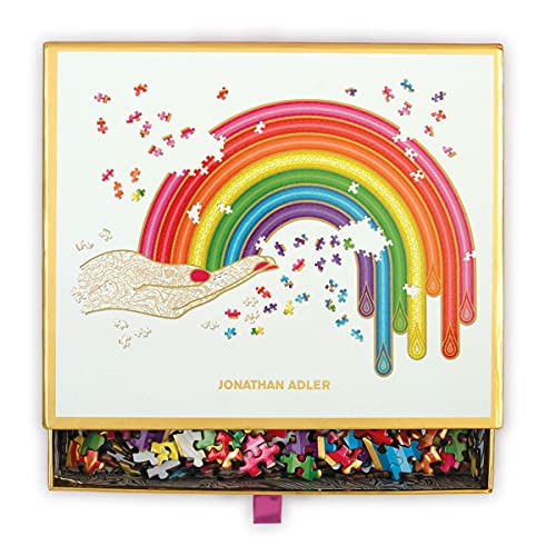 Jonathan Adler Rainbow Hand 750 Piece Shaped Puzzle, Multicolor, 18.75 x 29"