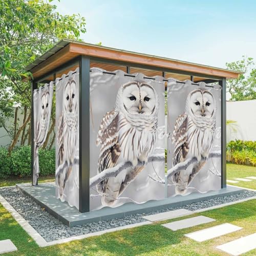 Weighted Outdoor Curtains for Patio Waterproof 84 inches Long 1