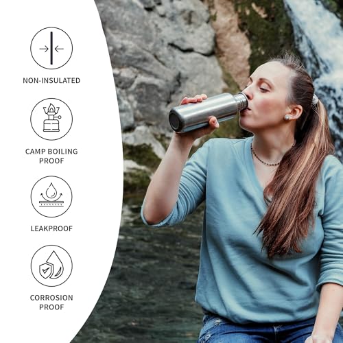 Bambaw-Stainless-Steel-Single-Wall-Water-Bottle-24-oz-750-ml-Reusable-Leakproof-Dishwasher-Safe-BPA-Free-Ideal-for-Travelling-Hiking-Yoga