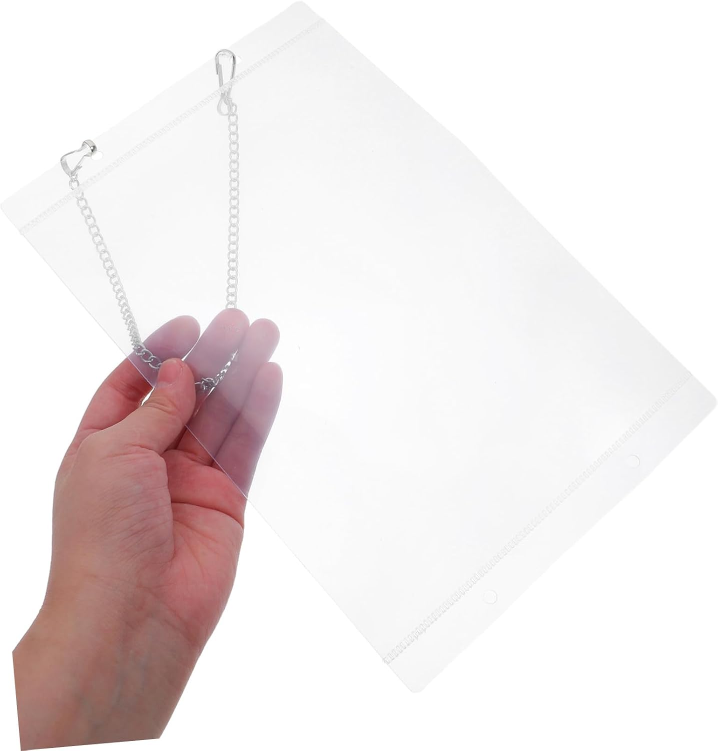 TEHAUX 1 Set Price Tag Holder Side Insert Display Pocket for Retail Labels Hanging Organizer for Supermarket Price Tags Posters Flexible Transparent Card Sleeve