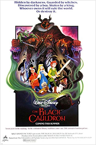 HSE 1985 THE BLACK CAULDRON classic movie poster WALT DISNEY dark