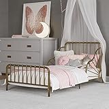 Little Seeds Quinn Whimsical Metal Toddler Bed, Gold