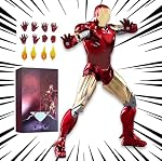 LonullyMege MK6 Ironman Action Figure-7 Inch Deluxe Painting Exquisite Collection Mark Model Gift(MK VI)