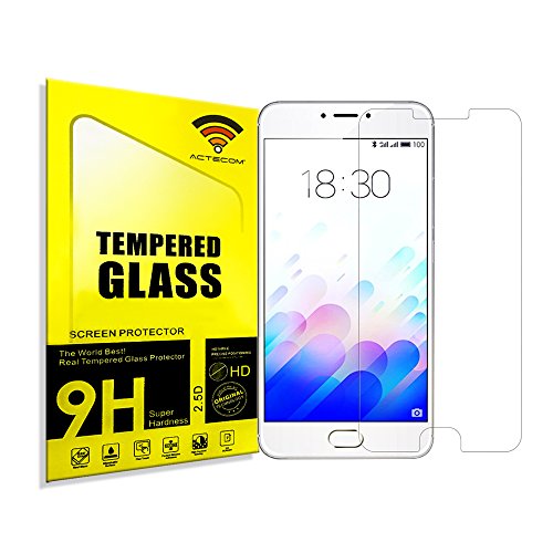 actecom® Protector Pantalla para MEIZU M5 Note Cristal Vidrio Templado