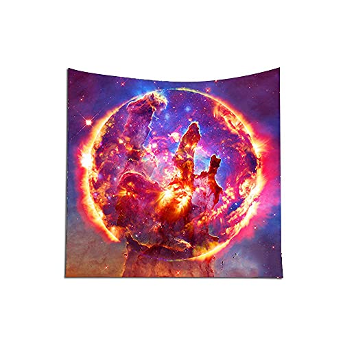 Generic 130 * 150cm Polyeste Wall Decor Art Starry Sky Stars Printing Hanging Tapestry Beach Throw Blanket Picnic Carpet Bedspread Tablecloth Women Fashion Clothing