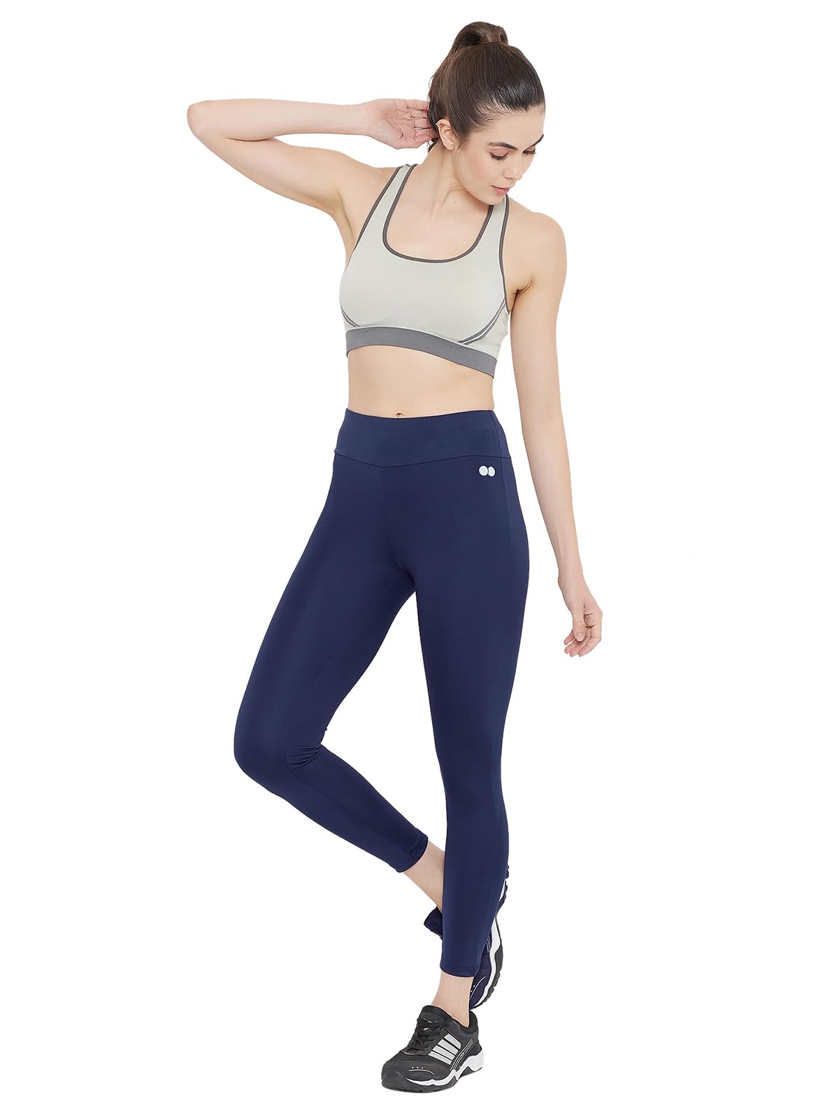 clovia Women's Snug Fit Active High-Rise Ankle-Length Tights-picture-29