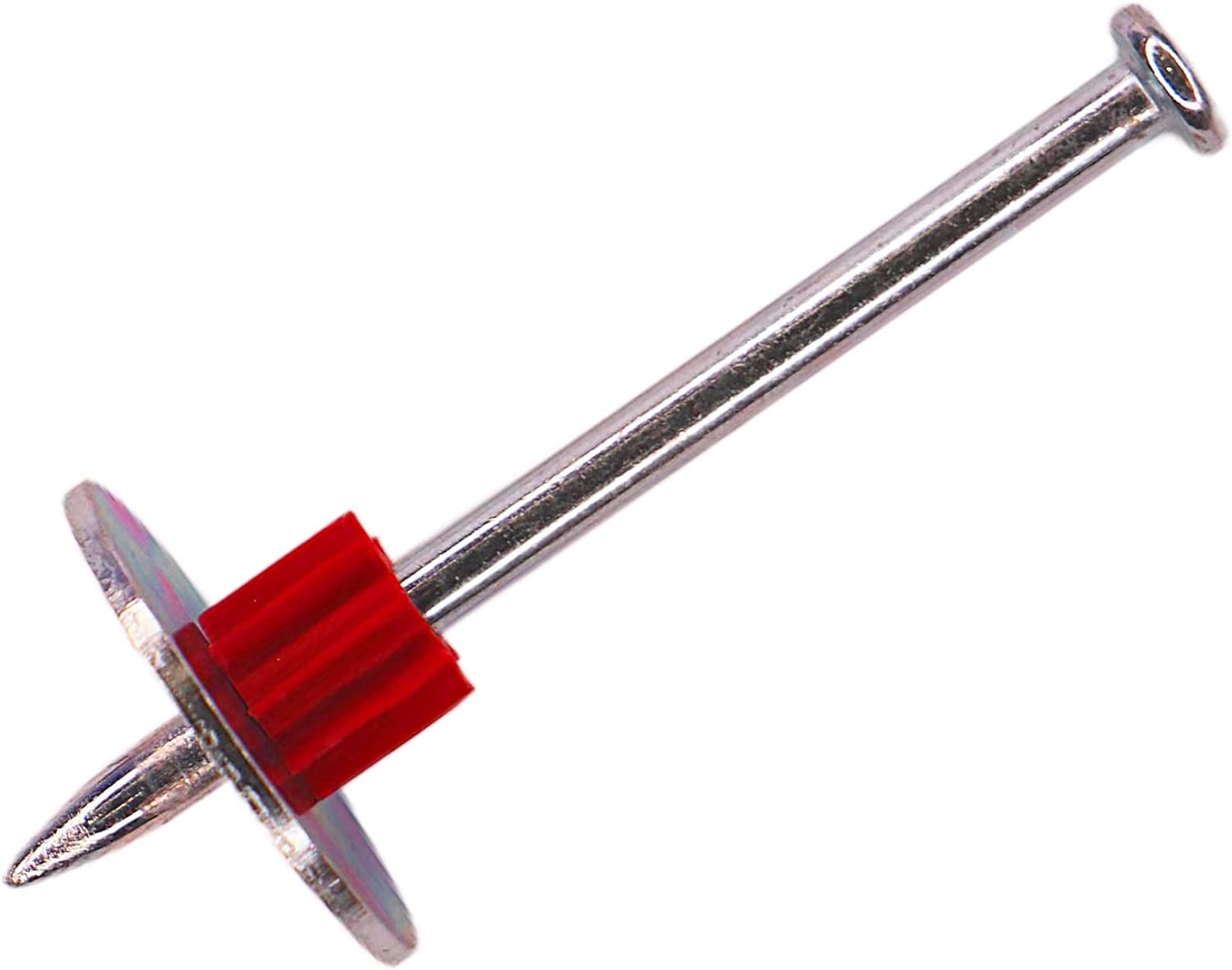 2-1/2" Powder Actuated Fasteners, Drive Pins with 1" Washer, PW250, 100pcs/pack