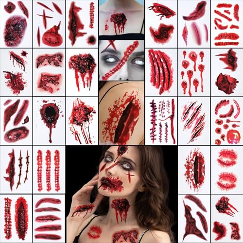 YGDZ Halloween Face Tattoos