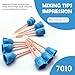 50 Pcs Dental Impression Mixing Tips Blue/Orange by Vastmed | Mixing Tips for Dental Temporary Crowns & Bridge Material Mix