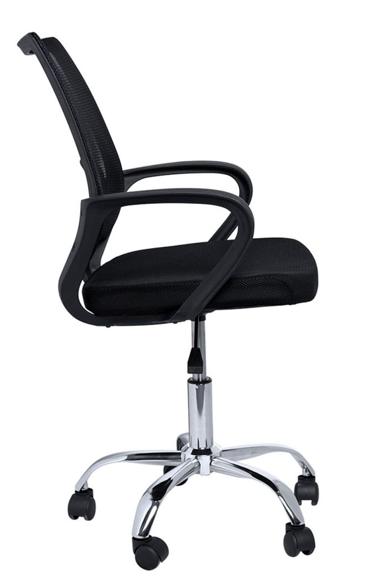 Regalos Miguel - Silla de Oficina Negra Midi Pro - Máxima Ergonomía - Ideal para Escritorio y Gaming