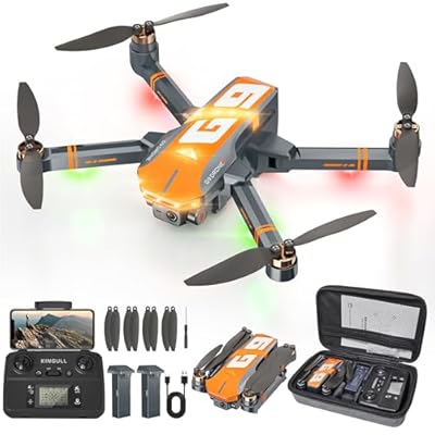 TOPBLASTERBOX - G9 GPS Drones con Cámara 4k Adultos Profesional RC Dron con Motor sin Escobillas Ajustable Motorizada 90° 5G FPV Transmisión 45 Mins de Vuelo Auto-Retorno 2 Baterías Menos de 249g C0
