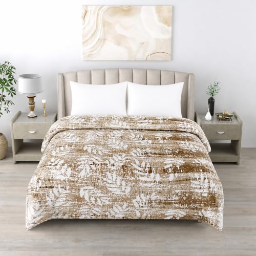 Image of Premium Ultra Soft Flannel Printed Single Blanket 220x160 cm | 200 GSM Warm & Cozy All Season AC Blanket| Lightweight Travel /Camping Throw for Sofa & Couch| Winter Duvet /Quilt