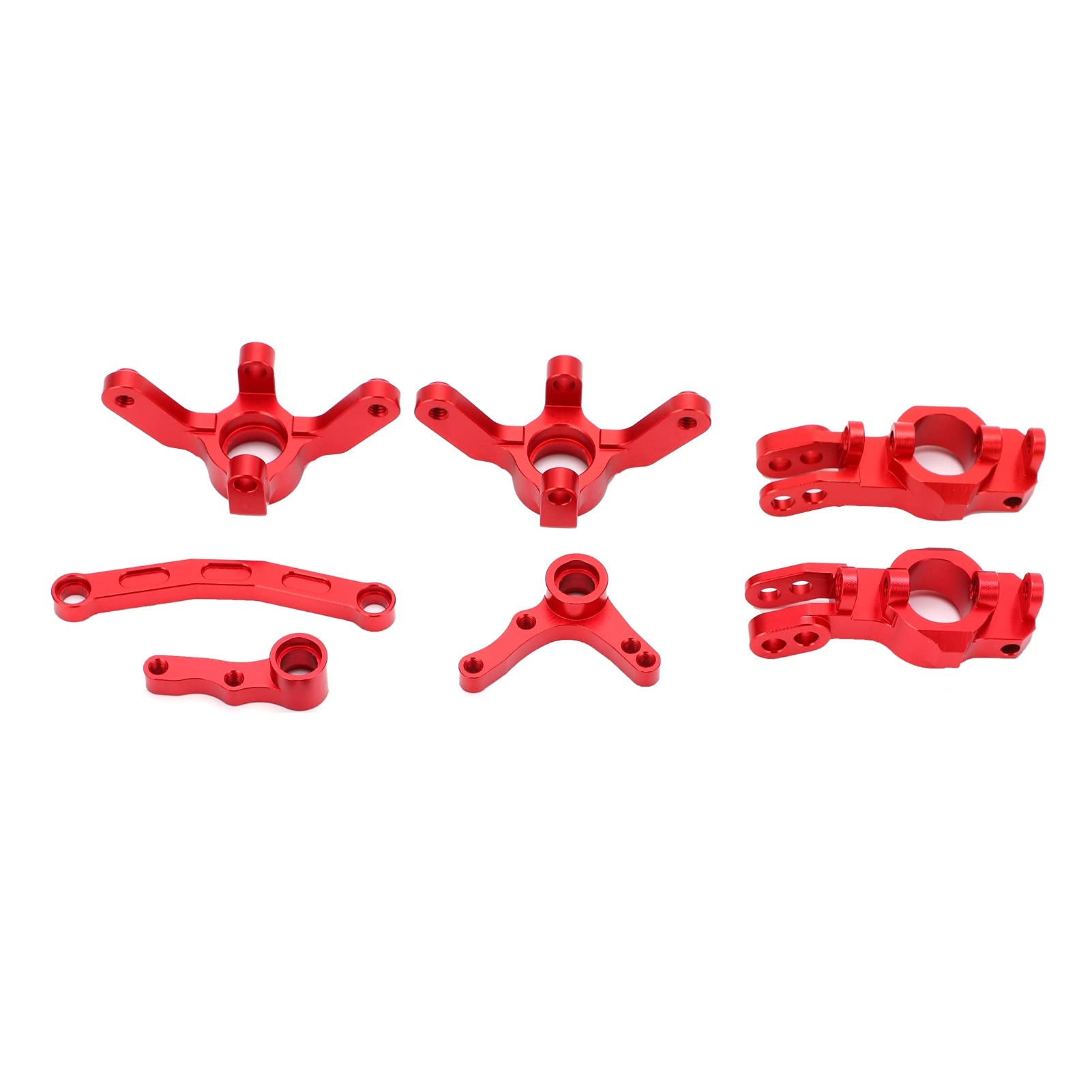 Zwrotnica piasty RC Carrier C Wysokiej jakości stop aluminium Lekkie, trwałe Części ulepszające wydajność do samochodów RC w skali 1/10 XTE XBE Ciężarówka krótkiego kursu (Czerwony)