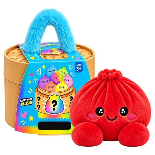Plush Squishy Toy Dumpling with Steamer Carrier