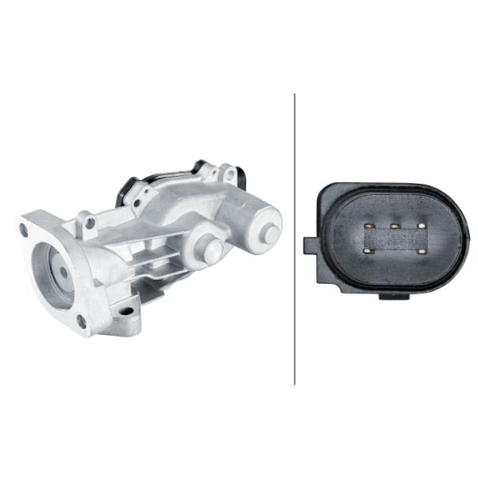 HELLA 6NU 014 864-711 Valvola ricircolo gas scarico-EGR, elettrico, con guarnizione | Compatibile con: CHEVROLET CRUZE, CRUZE Schrägheck, CRUZE Station Wagon, TRAX, OPEL ASTRA J, ASTRA J Caravan, ASTRA J GTC