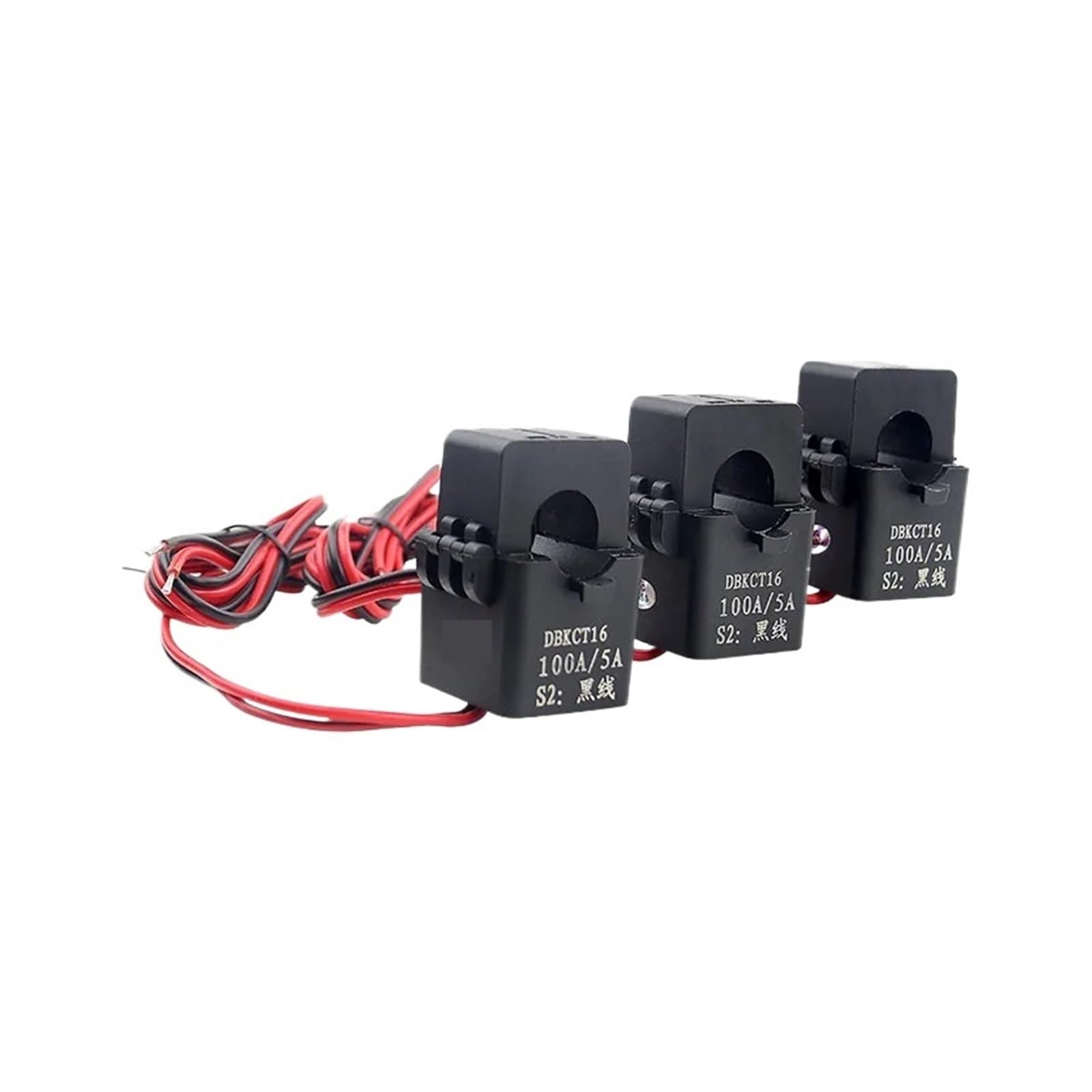 Transformador de corriente de núcleo dividido 3 piezas | DBKCT16 Abrazadera del sensor de corriente CA en transformador de corriente(200A 5A)