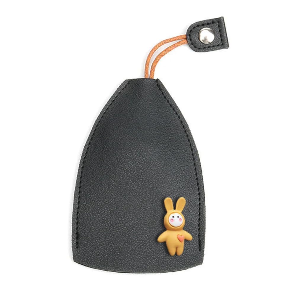 WondFans Luvtoo Cute Fruits PU Leather Key Bag (Black)