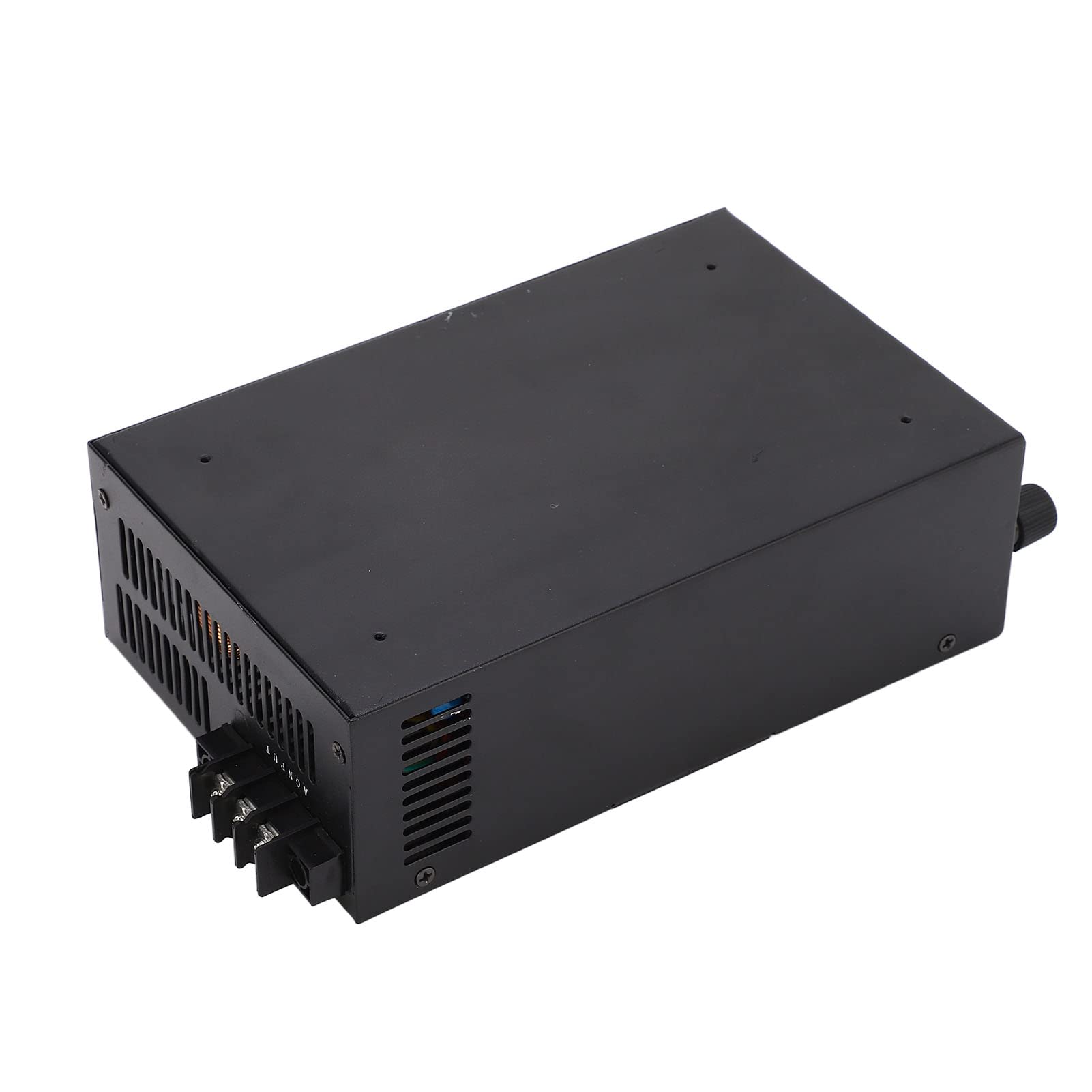 Oumefar Fuente de Alimentación CC de 800W Fuente de Alimentación Conmutada Ajustable Uso Industrial Entrada de 380V Diseño de Acero Inoxidable (12V)