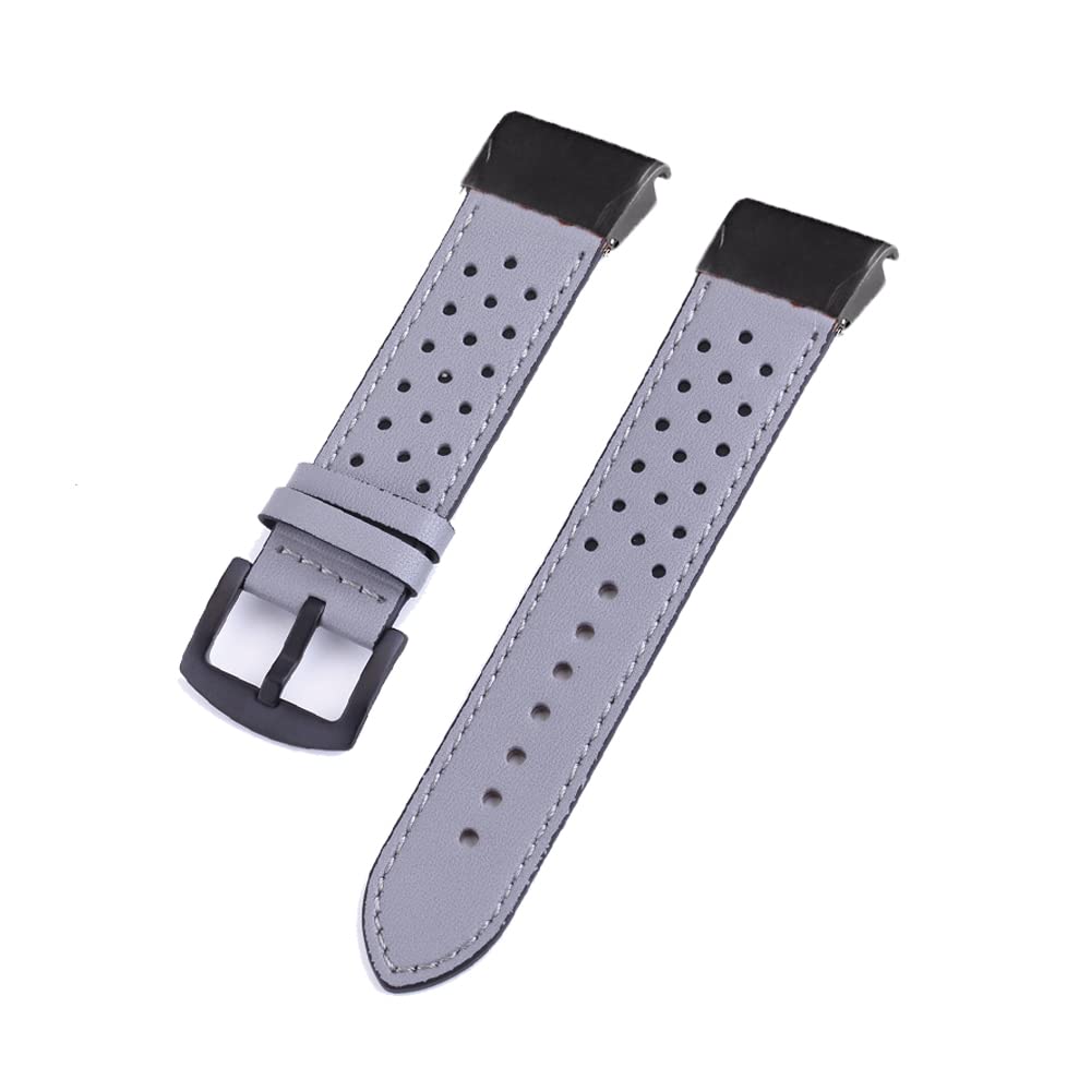Bracelet montre Garmin Fenix cuir anti-irritation interchangeable - 8