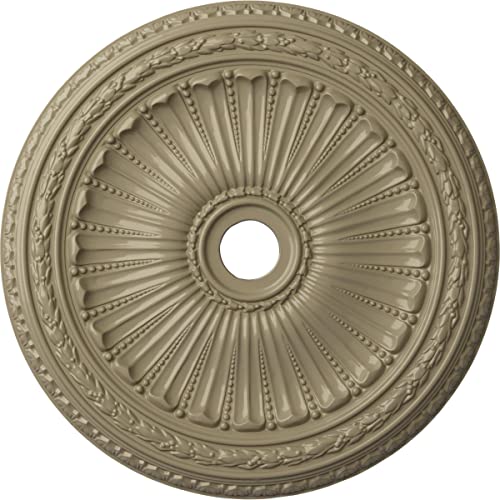 35 1/8"OD x 4 7/8"ID x 2 1/2"P Viceroy Ceiling Medallion (Fits Canopies up to 4 7/8"), Hand-Painted Gobi Desert