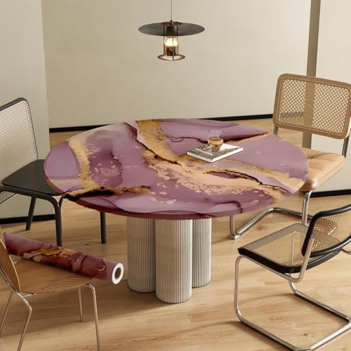 Image of TEKCOOL Marble Waterproof Oil Proof Wall Paper Furniture Kitchen, Cabinets, Almirah,Tabletop,Plastic Table, WoodenTable,Wardrobe,PVCDIY Self Adhesive Sticker(60x200cm) (Pink Gold Wallpaper-3pc)!