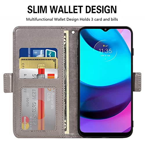 Funda Moto E40 con cristal templado resistente y portatarjetas 2