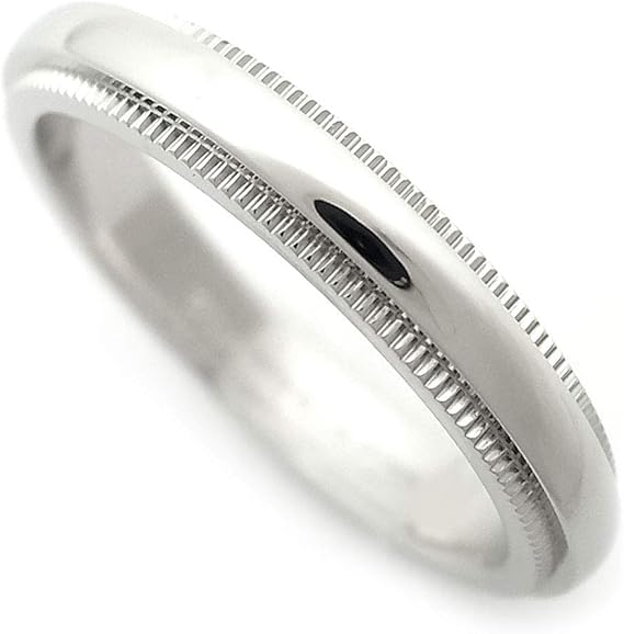 Amazon Tiffany Co ティファニー クラシック ミルグレイン バンドリング 3mm Pt950 9号 中古 リング 通販
