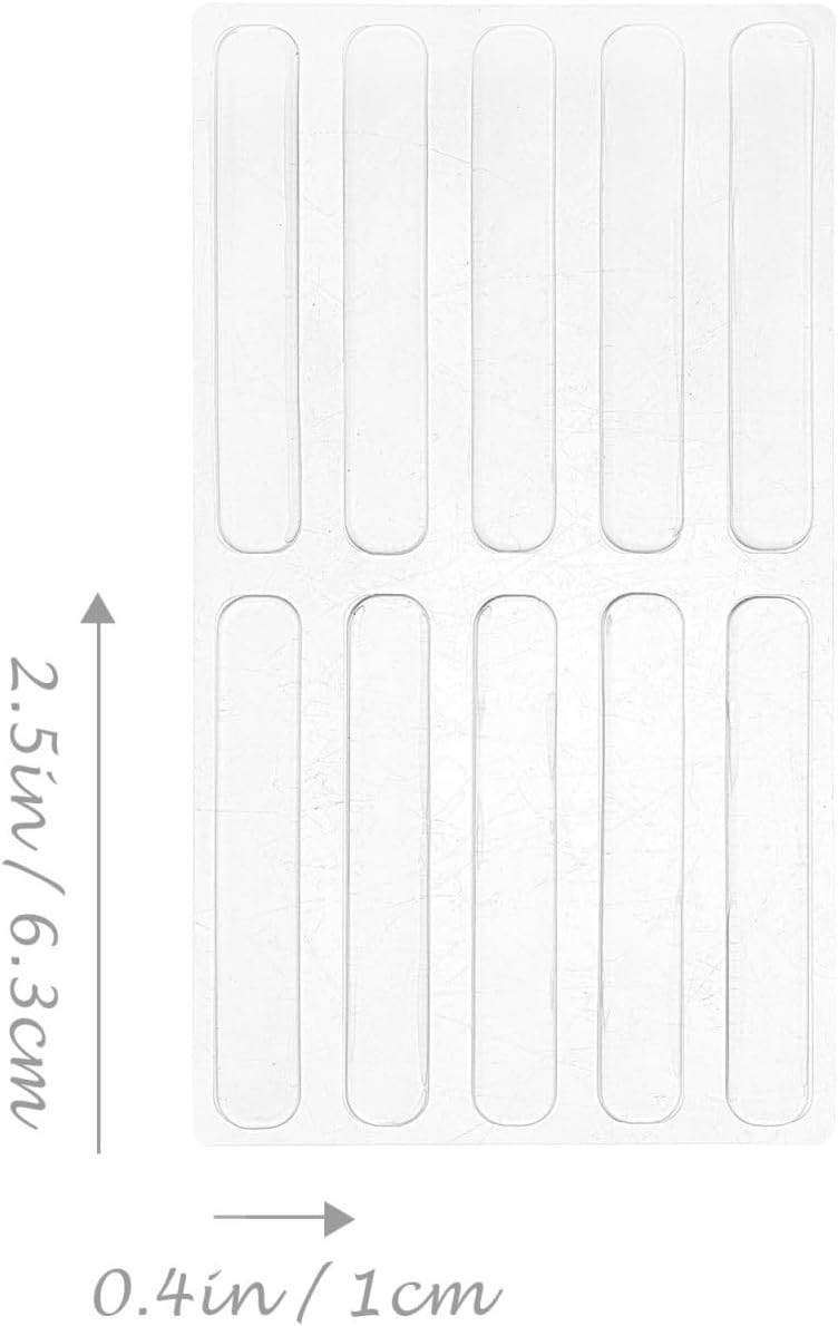 Clear Silicone Door Knob Wall Protector Pads, 20 Pack