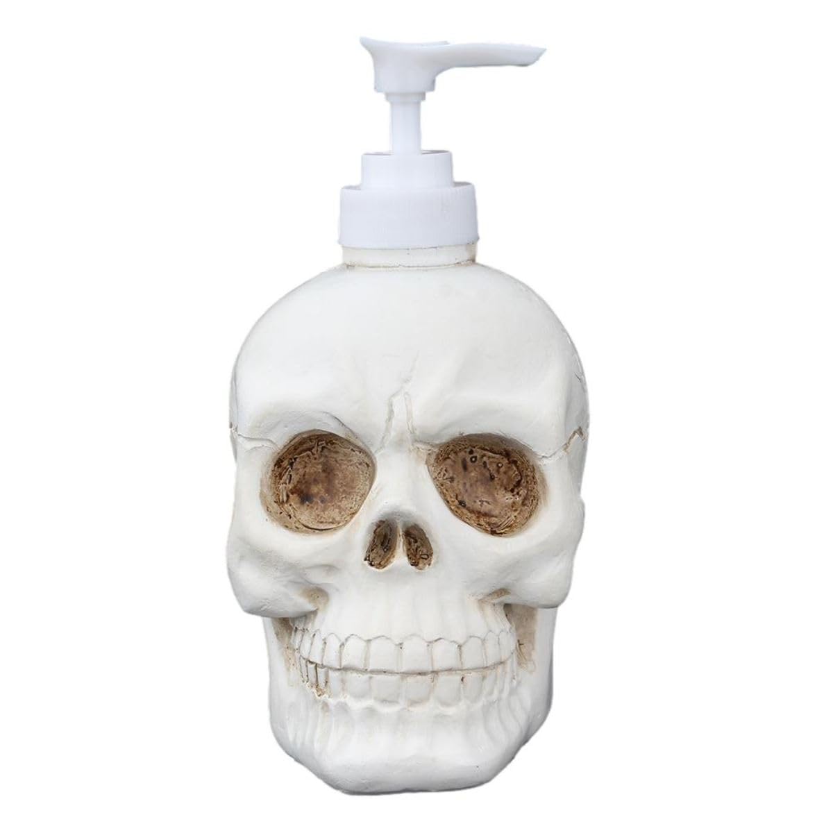 Ro Rox White Skull Soap Dispenser 350Ml Gothic Halloween Homeware Bathroom Resin