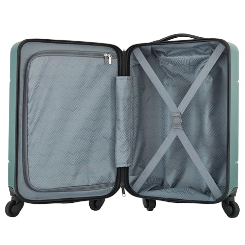 Image of Travelers Club Skyline 22 inch Carry-On Spinner Luggage, Rain Forest