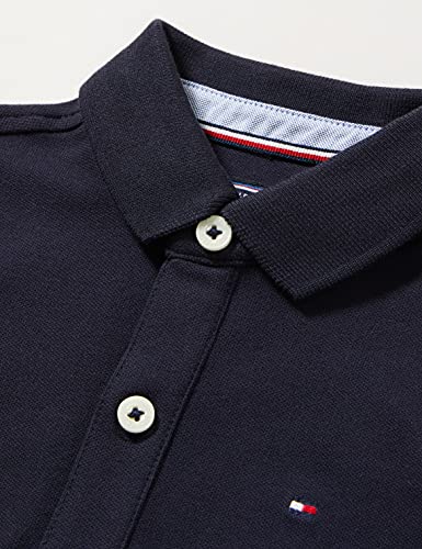 Tommy Hilfiger Chlapecká polokošile krátký rukáv z bio bavlny, sky captain