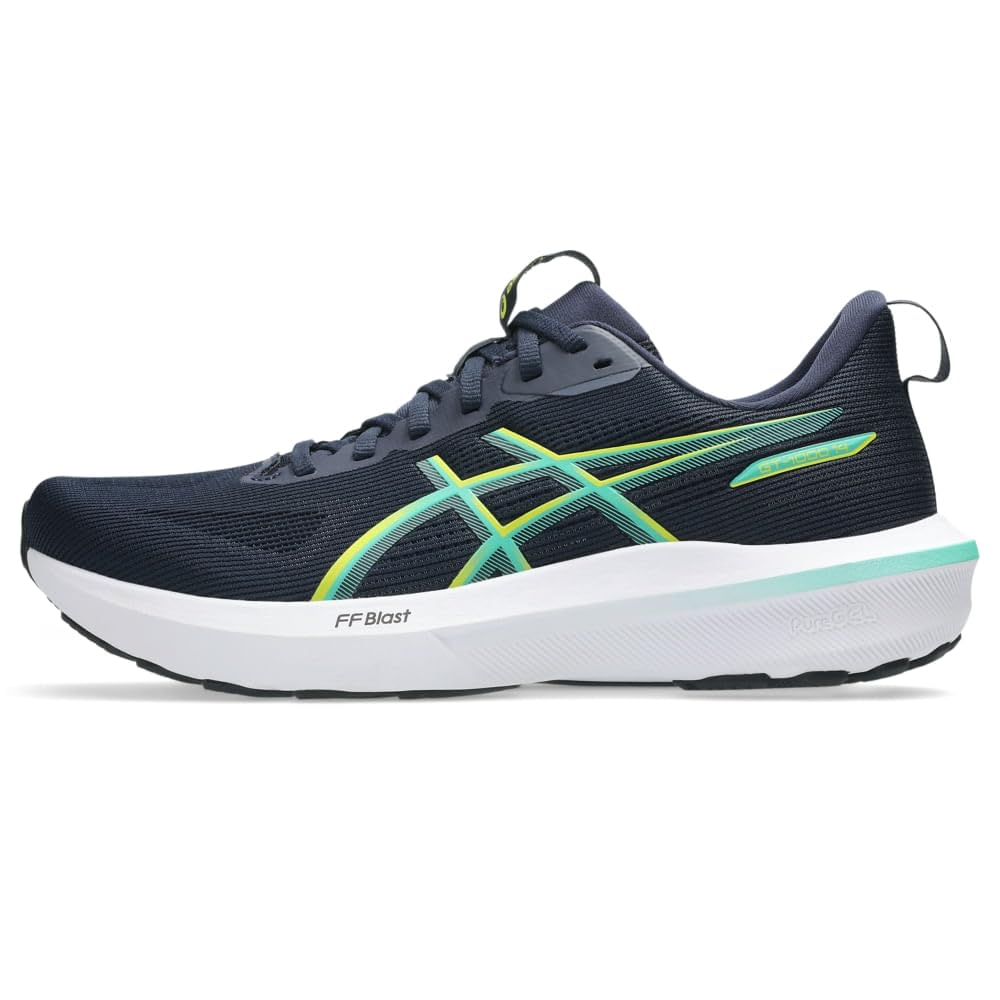ASICS Stabilitätsschuhe GT-1000 14 Herren, dunkelblau/grün, Größe 46