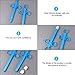 EXCEART OTC- Gel Injector 4pcs Lube Applicator Lube Launchers Lubricant Tube Shooter Lube Anal Vaginal Applicator Injector for Women Men Black Blue Vaginal Suppository Applicator