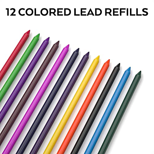 Nicpro 11 Pieces Colors 2Mm Mechanical Pencil Set, 3 Pcs Carpenter Drafting Pencil 2.0 Mm For Art Drawing Writing Sketching Construction With 6 Tube Pre-Sharpen 2B & Color Refill, Eraser, Sharpener #TOP5