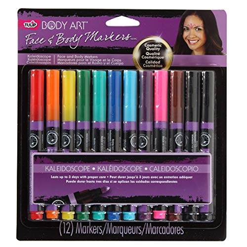 TULIP Body Art 32671 PSP Multi Primary 12Pk Markers, As Detailed
