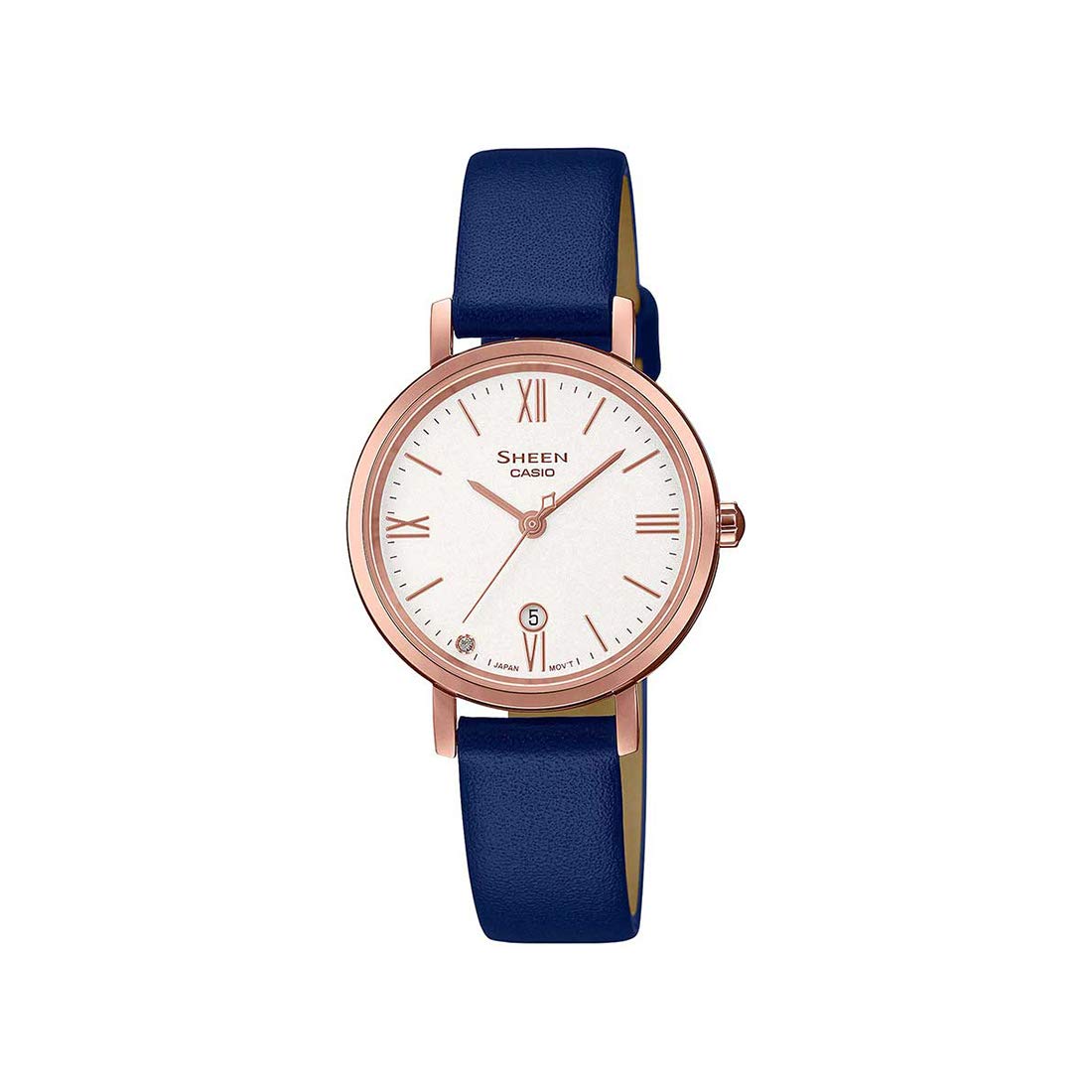 Casio Sheen Analog Rose Gold Dial Womens Watch - SHE-4540CGL-7AUDF (SX278) (B08WYTJ5NV) Amazon Price History, Amazon Price Tracker