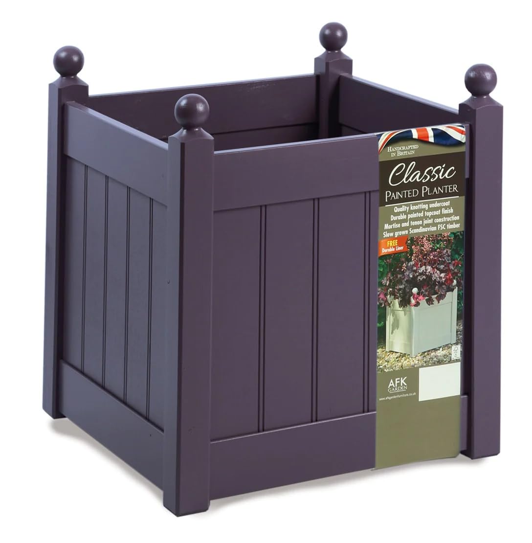 AFK Wooden Classic Planter - 18in, Lavender