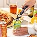 2 pack: 2-1 Soda Can Opener and Beer Bottle Opener-Magnetic Pop Tab Tool with Non-Slip Silicone Handle Opens Drinks of all types,Protects Nails, Must Have for Arthritic Hands, Bartender Tools (Blue)