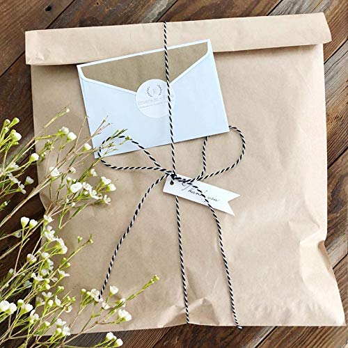 656 Feet Black And White Twine,Gift Twine String, Cotton Baker's Twine Cotton Cord Crafts Gift Twine String For Crafts, Wrapping, Party, Baking And Holiday #TOP3