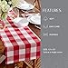 Elrene Home Fashions Farmhouse Living Buffalo-Check Table Runner, Rustic Kitchen and Table Linens, 13