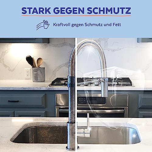 Sagrotan Allzweck-Reinigungstücher Blütenfrische und grüner Apfel, gegen 99,9% der Bakterien, 6er Pack (6 x 60 Stück)