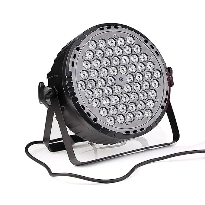LED Par Stage Light, 6 RGB LEDs, DJ Party Lighting with Easy Setup Mount, Black (60LED - RGB)-image-3