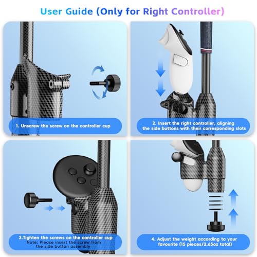VR Golf Club Handle for Quest 3S