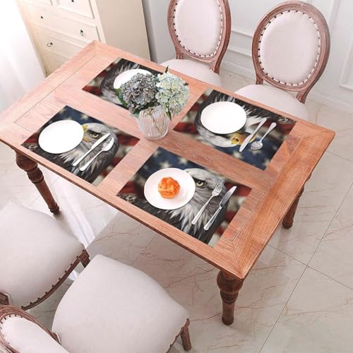 Set de table repas de famille en PVC lavable, napperon résistant pour table de salle à manger