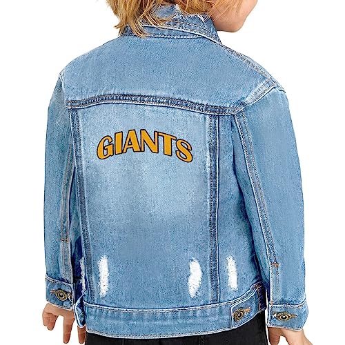 Giants Toddler Denim Jacket - Baseball Lovers Gifts - Clothing for Boys
